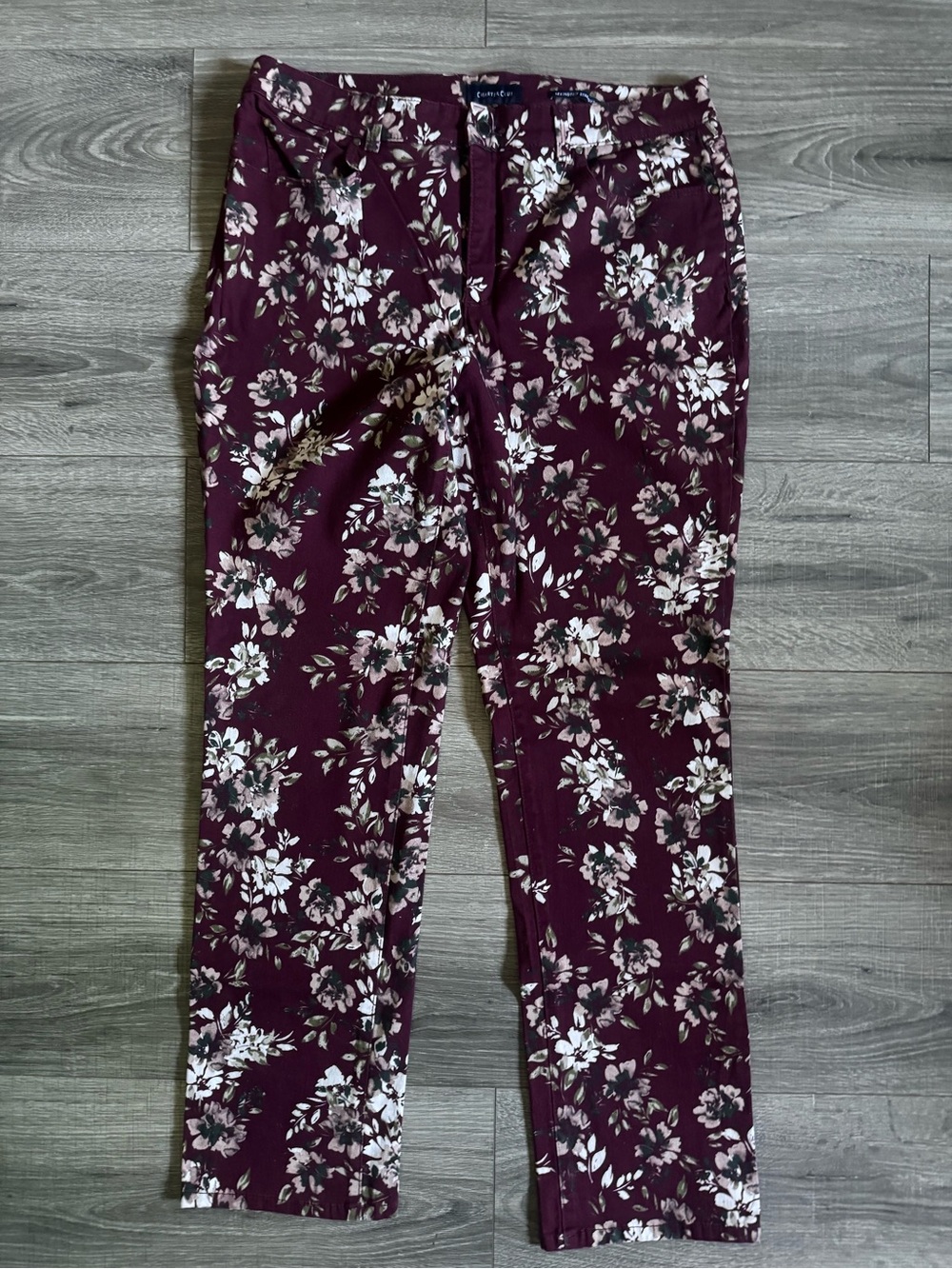 Charter Club Plum Floral Pants
